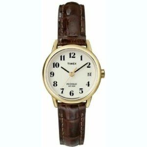 Timex Easy Reader 25mm Brown Leather Strap Watch